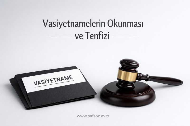 Vasiyetnamelerin okunması ve tenfizi